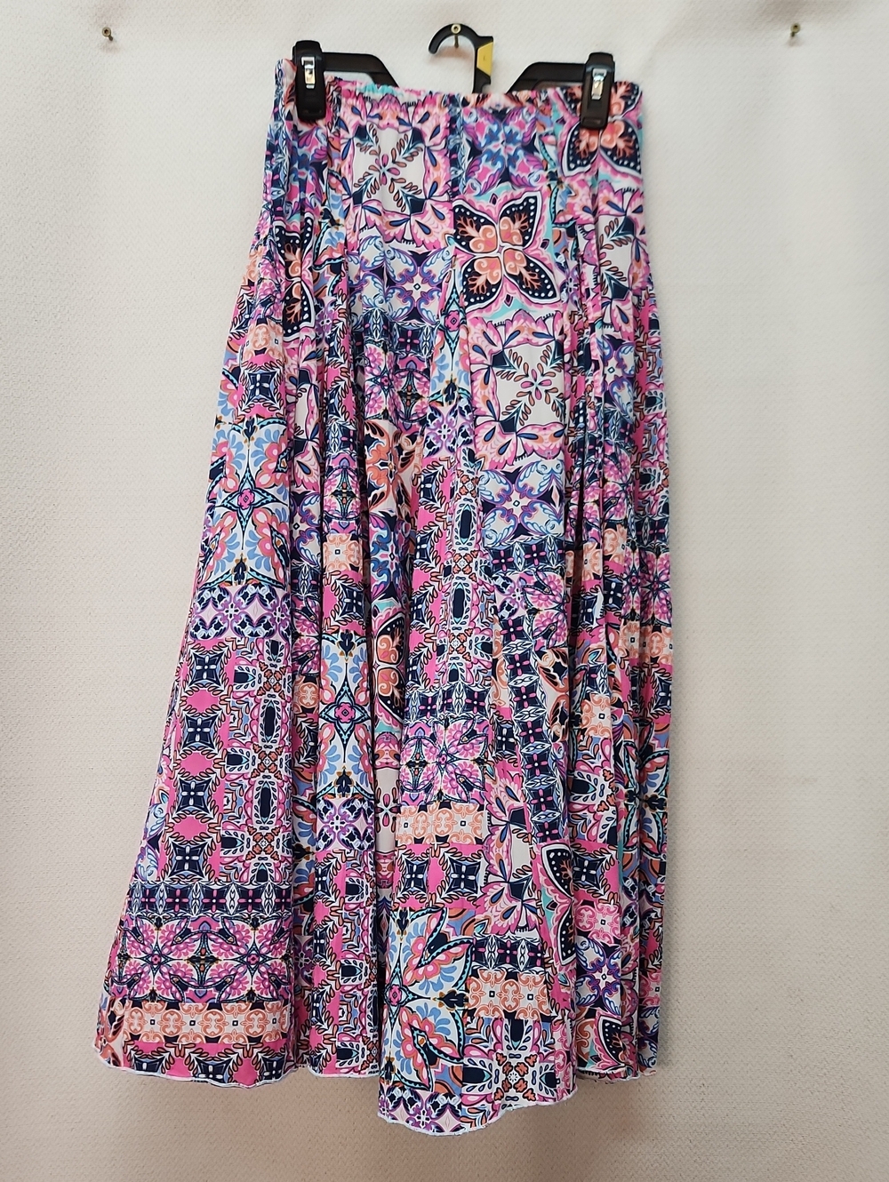 Zac & Rachel Pink and Blue Floral Patchwork Maxi Skirt